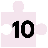 jigsaw puzzle piece with number