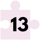 jigsaw puzzle piece with number