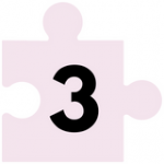 jigsaw puzzle piece with number