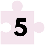 jigsaw puzzle piece with number