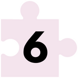 jigsaw puzzle piece with number