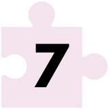 jigsaw puzzle piece with number