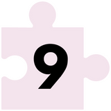 jigsaw puzzle piece with number